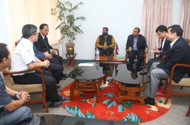 Canadian Delegates meeting with Hon. Minister Bimalendra Nidhi, MOPIT